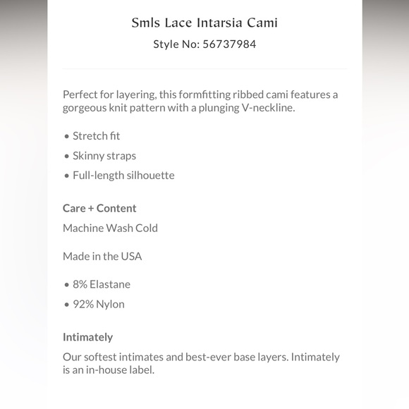 Free People Lace Intarsia cami - Picture 9 of 11